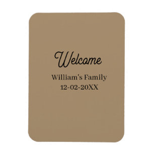 Välkommen hem tilläggsfamilj namn hus invigning magnet
