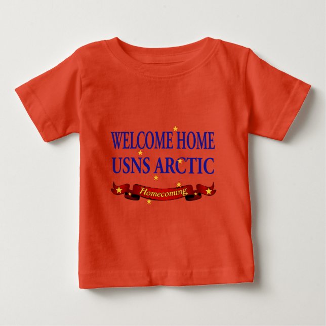 Välkommen hem, USNS Arktis Tee Shirt (Framsida)