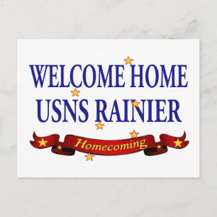 Välkommen hem - USNS Rainier Vykort