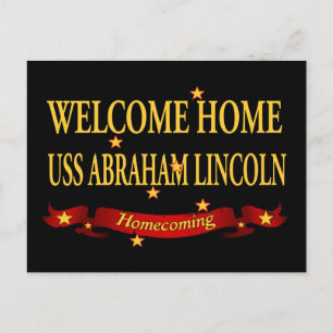 Välkommen hem USS Abraham Lincoln Vykort