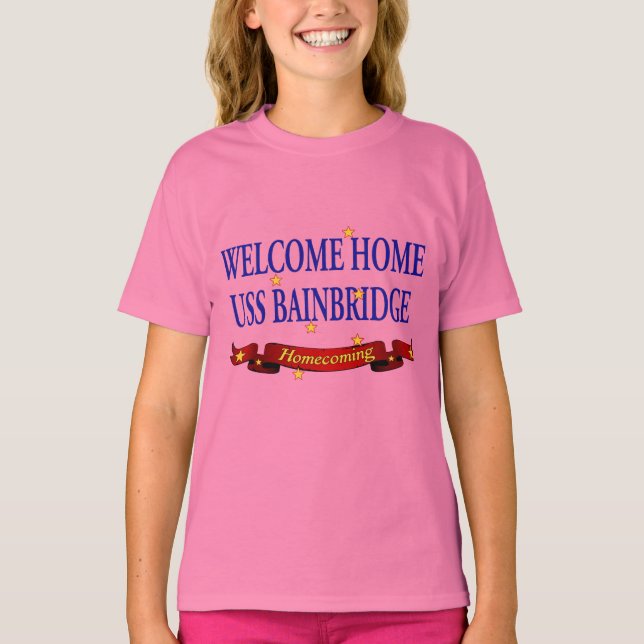 Välkommen hem - USS Bainbridge T Shirt (Framsida)