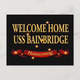 Välkommen hem - USS Bainbridge Vykort