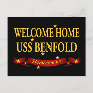 Välkommen hem-USS-Benfold Vykort