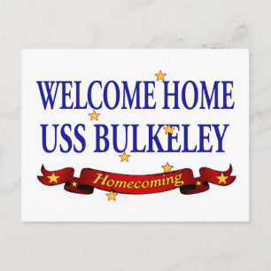 Välkommen hem USS Bulkeley Vykort