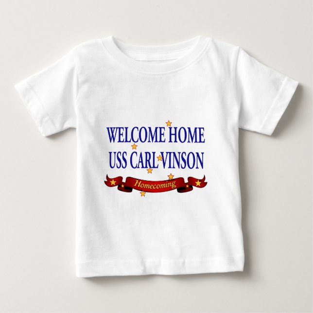 Välkommen hem USS Carl Vinson T-shirt (Framsida)