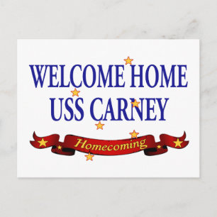 Välkommen hem USS Carney Vykort