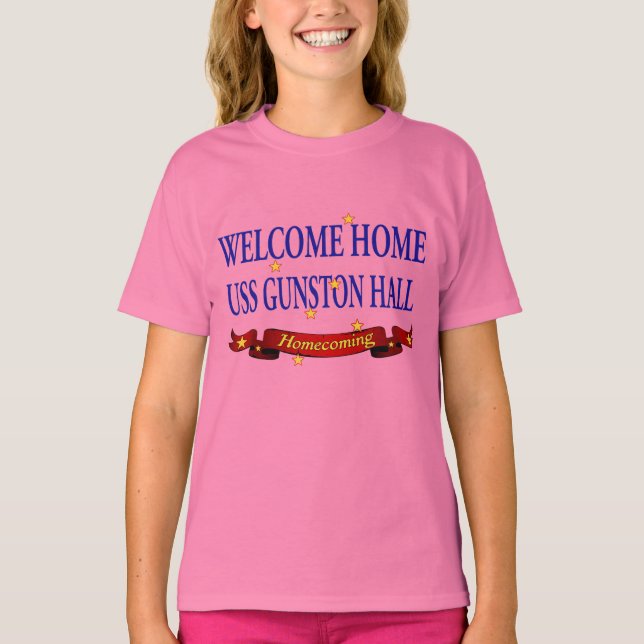 Välkommen hem USS Gunston Hall Tee Shirt (Framsida)
