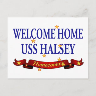 Välkommen hem USS Halsey Vykort