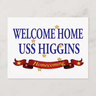 Välkommen hem - USS Higgins Vykort
