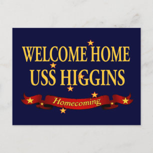 Välkommen hem - USS Higgins Vykort