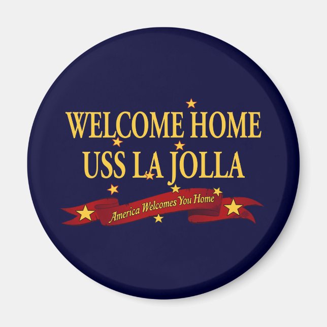 Välkommen hem USS La Jolla Magnet (Framsidan)