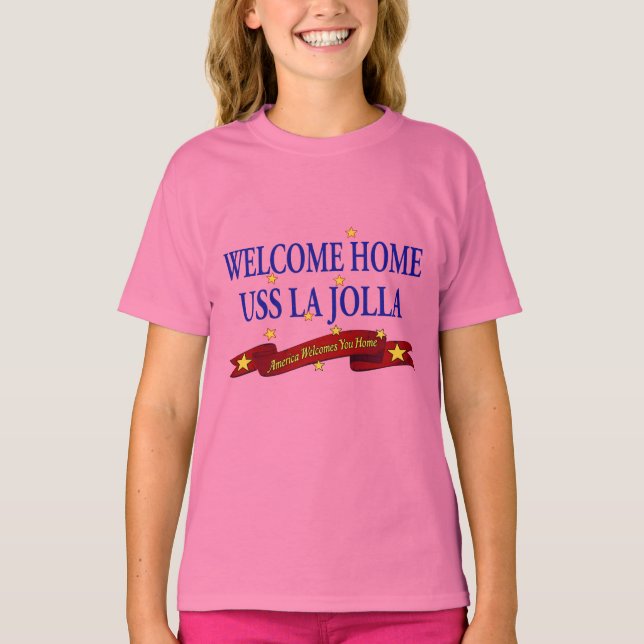 Välkommen hem USS La Jolla T Shirt (Framsida)