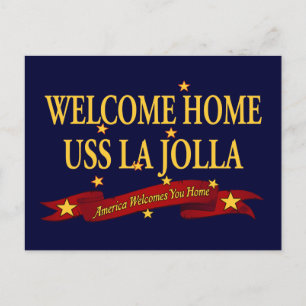Välkommen hem USS La Jolla Vykort