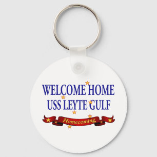 Välkommen hem USS Leyte Gulf Nyckelring