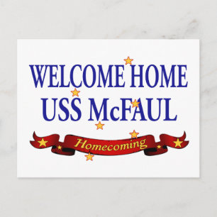 Välkommen hem USS McFaul Vykort