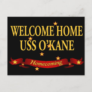 Välkommen hem USS O'Kane Vykort