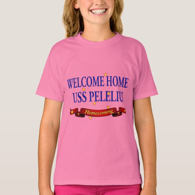 Välkommen hem-USS Peleliu T-shirt (Framsida)