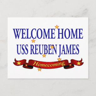 Välkommen hem USS Reuben James Vykort