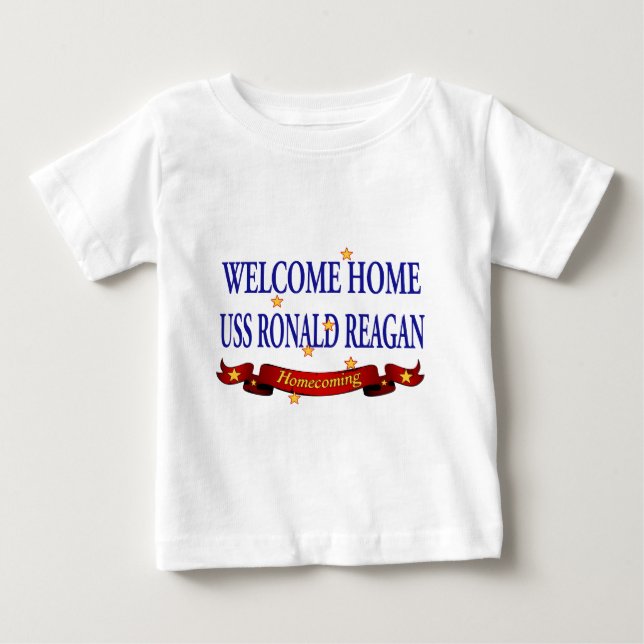 Välkommen hem USS Ronald Reagan Tee (Framsida)