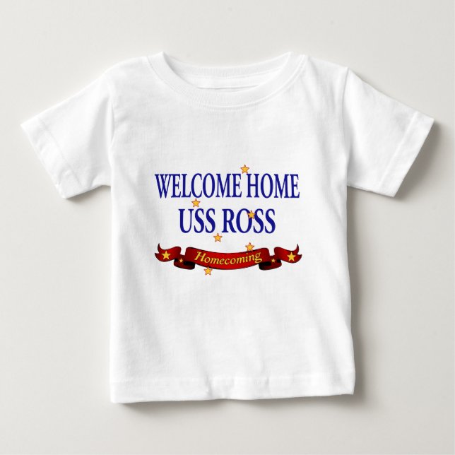 Välkommen hem USS Ross Tee Shirt (Framsida)