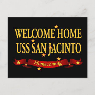 Välkommen hem USS San Jacinto Vykort