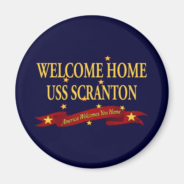 Välkommen hem-USS Scranton Magnet (Framsidan)
