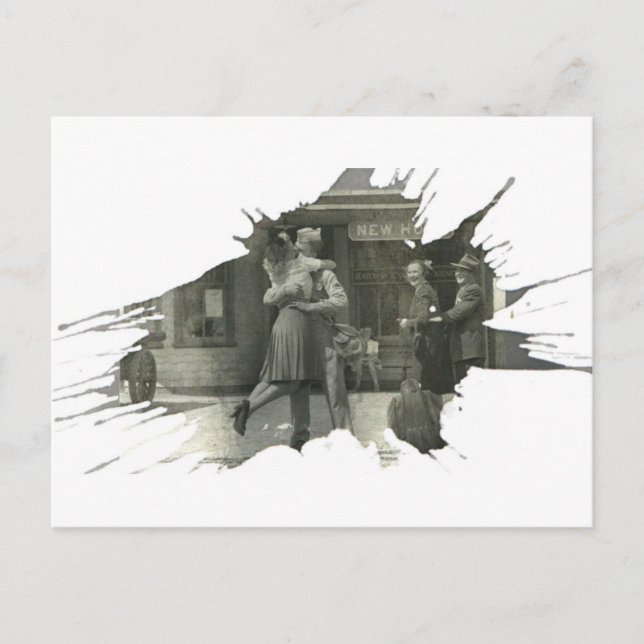 Välkommen hem | vykort (Framsida)