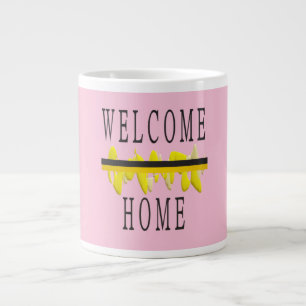 VÄLKOMMEN HEMMA ORD OCH MÖNSTER ART JUMBO MUGG