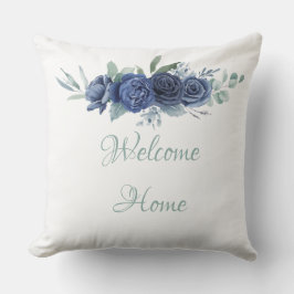 Välkommen Home Blue Ro Dekorativ kudde