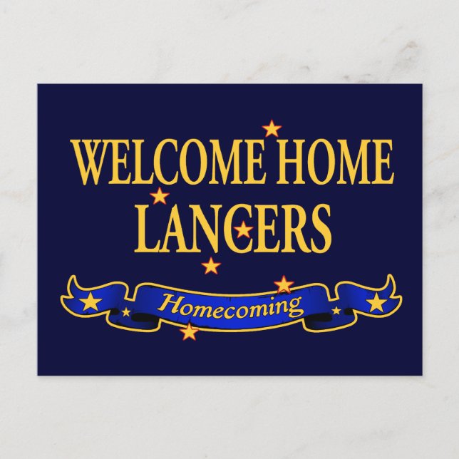 Välkommen Home Lancers Vykort (Framsida)