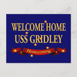 Välkommen Home USS Gridley Vykort