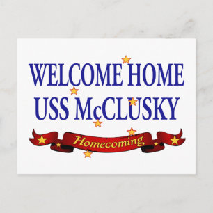 Välkommen Home USS McClusky Vykort