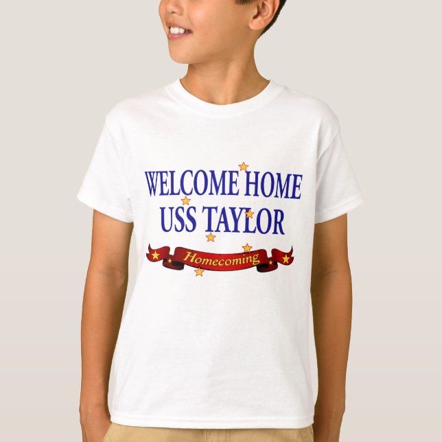 Välkommen Home USS Taylor Tee (Framsida)