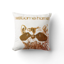 Välkommen Home Woodland Guld Raccoon