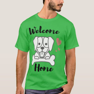 välkommen Hund-familj T Shirt