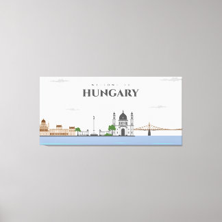 Välkommen i Ungern Canvastryck