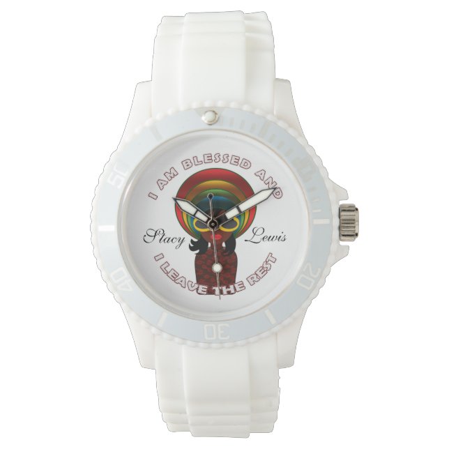 Välkommen inspirerande, tacksam Anpassningsbar Armbandsur (Framsida)