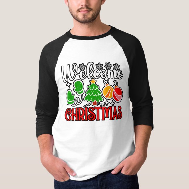 Välkommen jul-23758 t shirt (Framsida)