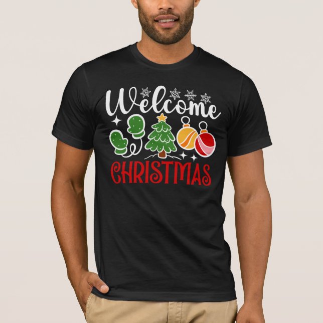 Välkommen jul-23758  t shirt (Framsida)