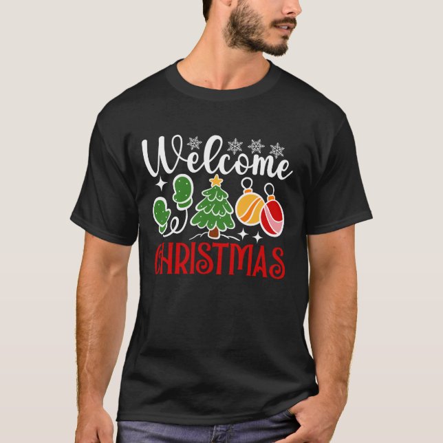 Välkommen jul-63758 t shirt (Framsida)