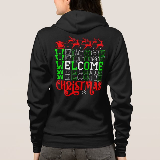 Välkommen jul-84767 t shirt (Baksida)