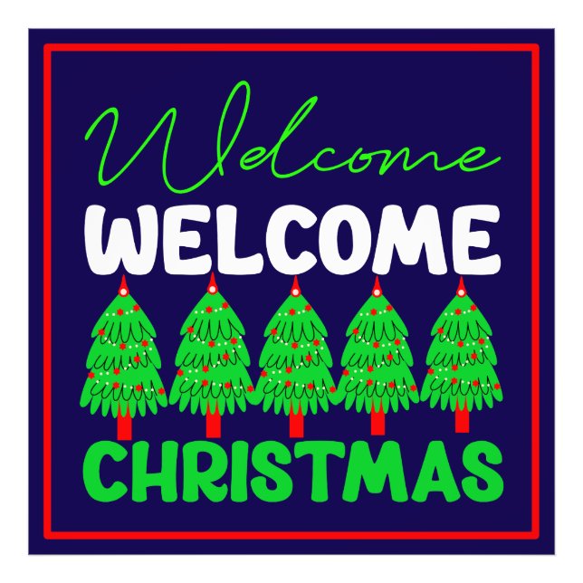 Välkommen jul-85600 fototryck (Framsidan)