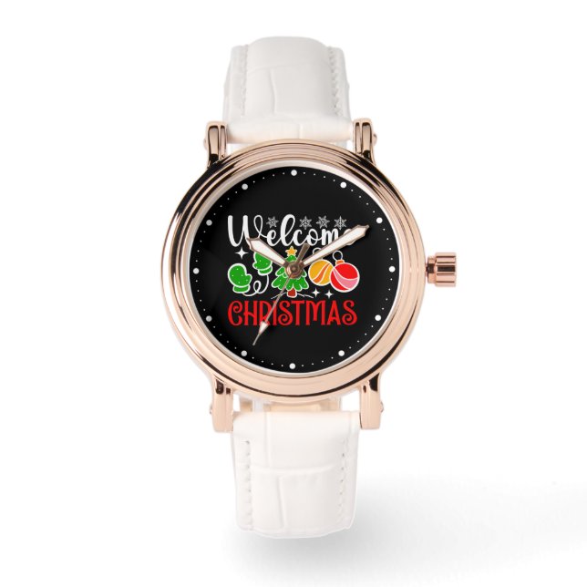Välkommen jul armbandsur (Framsida)