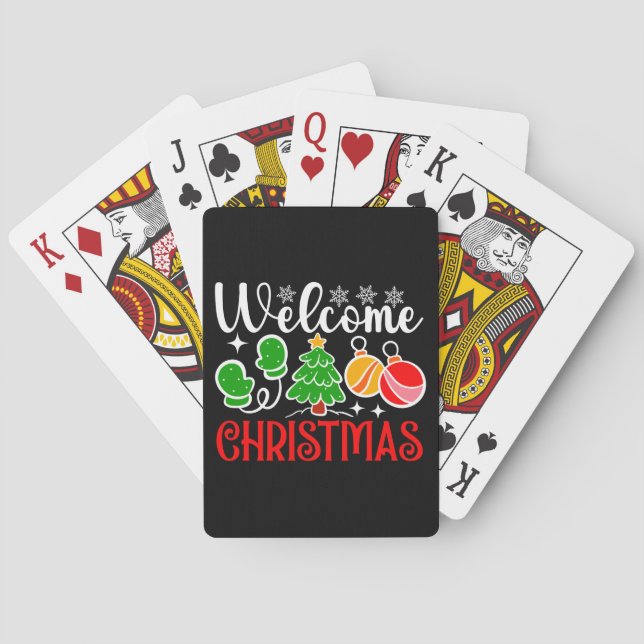 Välkommen jul casinokort (Baksidan)