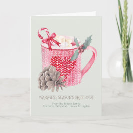 Välkommen Jul Kakao Och Marshmallows Helgkort