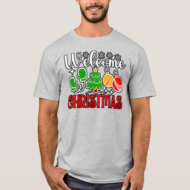 Välkommen jul t shirt (Framsida)
