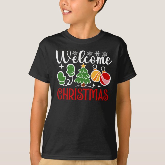 Välkommen jul t shirt (Framsida)