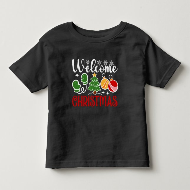 Välkommen jul t shirt (Framsida)