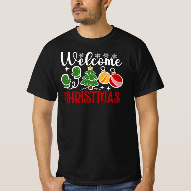 Välkommen jul t shirt (Framsida)