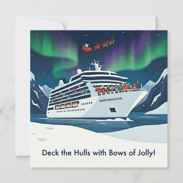 Välkommen julen. Julkort för kryssare! (Framsida)